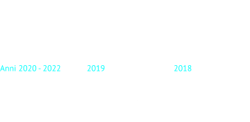 Anni 2020 - 2022 A causa del Coronavirus COVID 19, tutte le attività del 2020 sono state sospese.     2019 Un anno intenso di attività con numerosi eventi (nr. 25 diversi eventi con 28 giornate vissute sul campo).     2018 Anno molto intenso con 21 eventi e 33 giornate vissute sul campo